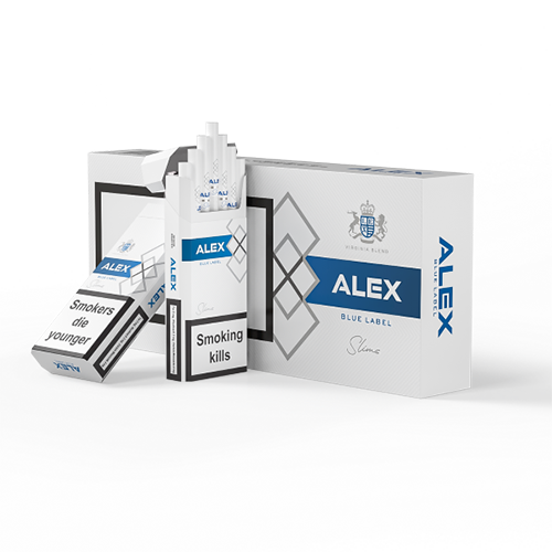 Заказать сигареты оптом Сигареты Alex Blue Label Slims (Алекс Блю Лейбл Слим) Заказать сигареты блоками Сигареты Alex Blue Label Slims (Алекс Блю Лейбл Слим)