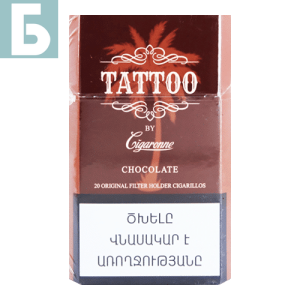 Заказать сигареты блоками Сигареты Cigaronne Tattoo King Size Chocolate (Сигарон Тату Шоколад)