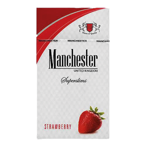 Заказать сигареты оптом Сигареты Manchester Strawberry Superslims (Манчестер Клубника Суперслимс) Заказать сигареты блоками Сигареты Manchester Strawberry Superslims (Манчестер Клубника Суперслимс)