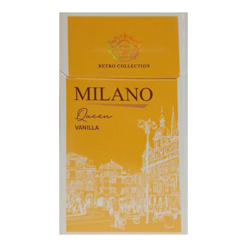Заказать сигареты оптом Сигареты Milano Retro Collection Queen Vanilla (Милано Ретро Ваниль Компакт) Заказать сигареты блоками Сигареты Milano Retro Collection Queen Vanilla (Милано Ретро Ваниль Компакт)