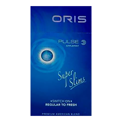 Заказать сигареты оптом Сигареты Oris Pulse Applemint Superslims (Орис Пульс Эплминт Суперслимс) Заказать сигареты блоками Сигареты Oris Pulse Applemint Superslims (Орис Пульс Эплминт Суперслимс)