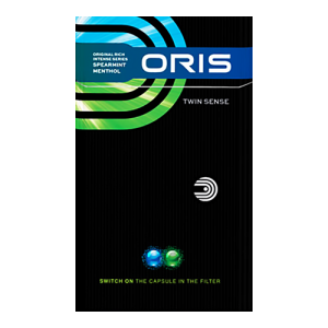 Заказать сигареты блоками Сигареты Oris Twin Sense Spearmint Menthol King Size (Орис Твин Сенс Мята Кинг Сайз)