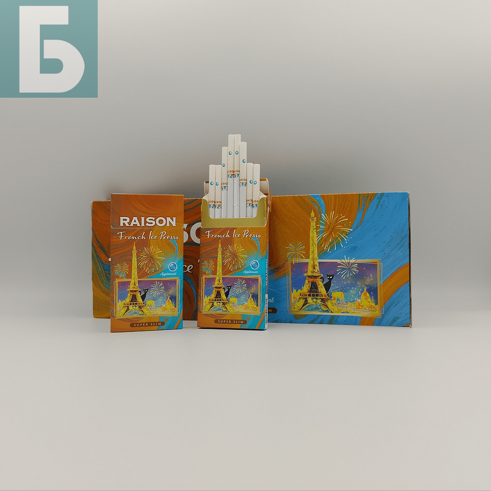 Заказать сигареты оптом Сигареты Raison French Ice Presso Superslims (Райзон Френч Айс Прессо Суперслим Корея) Заказать сигареты блоками Сигареты Raison French Ice Presso Superslims (Райзон Френч Айс Прессо Суперслим Корея)