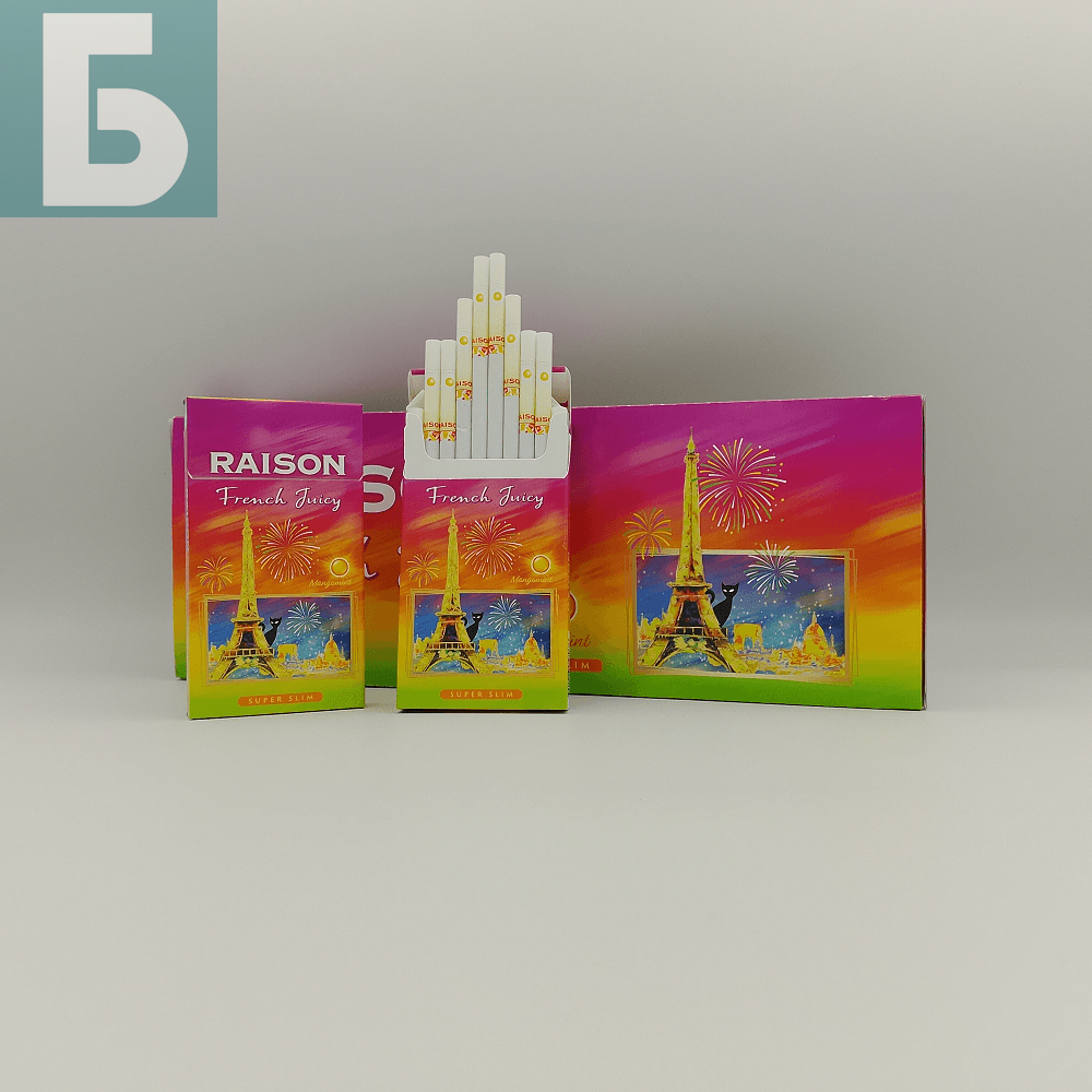 Заказать сигареты оптом Сигареты Raison French Juicy Superslims (Райзон Френч Джуси Суперслим Корея) Заказать сигареты блоками Сигареты Raison French Juicy Superslims (Райзон Френч Джуси Суперслим Корея)