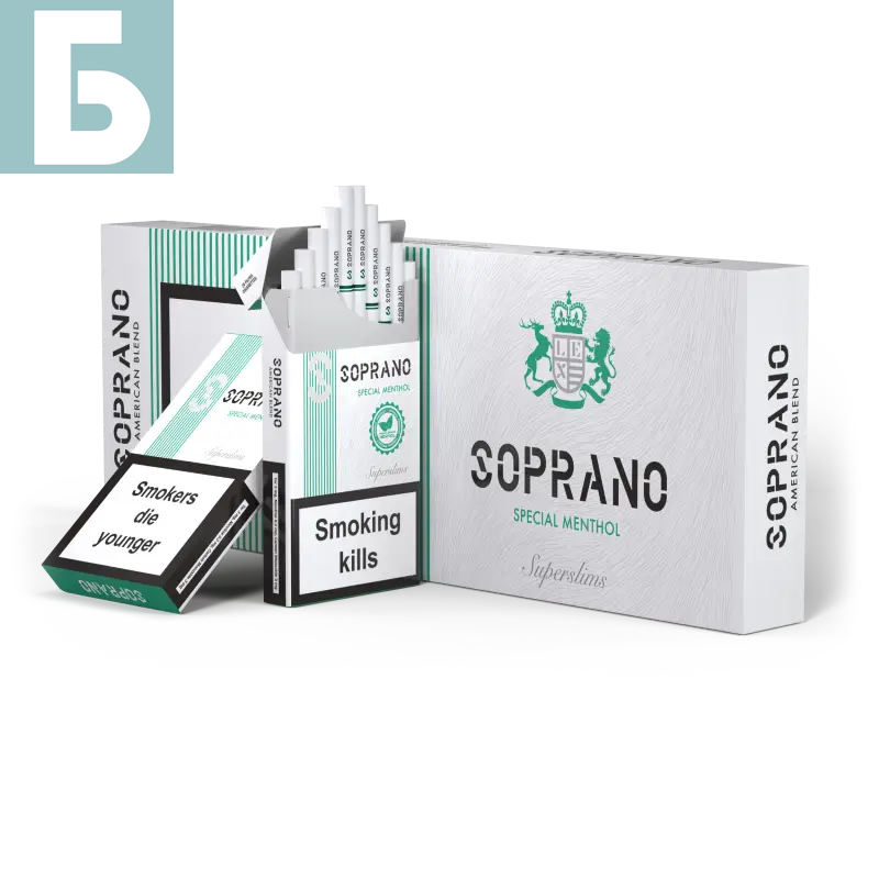 Заказать сигареты оптом Сигареты Soprano Menthol Superslims (Сопрано Ментол Суперслим) Заказать сигареты блоками Сигареты Soprano Menthol Superslims (Сопрано Ментол Суперслим)